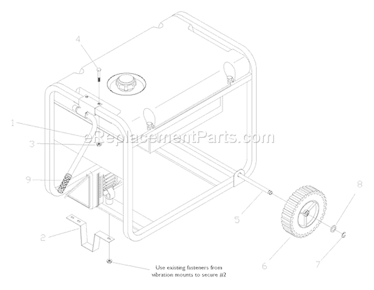 Page C Diagram and Parts List for 030217-0  Briggs and Stratton Generator